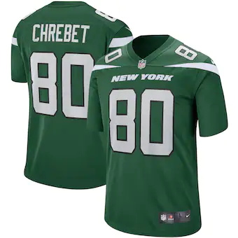 mens nike wayne chrebet gotham green new york jets game ret